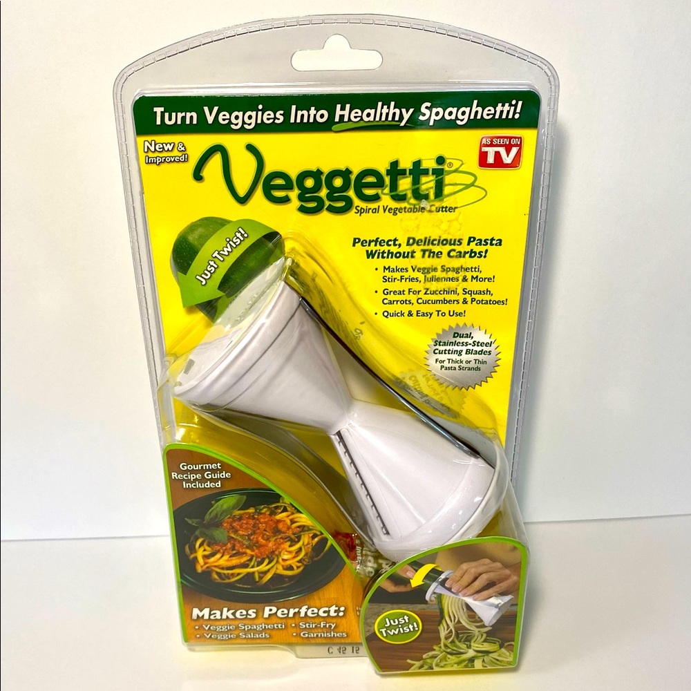 New Veggetti Spiral Vegetable Cutter Makes Veggie Pasta - Make Pasta W/O Carbs!